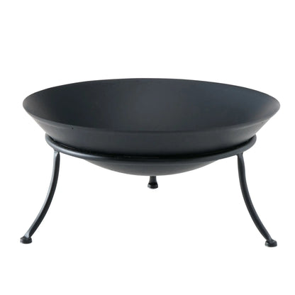 Feuerschale Ø 47 cm Feuerkorb Eisen Metall schwarz Schale Feuer Feuerstelle