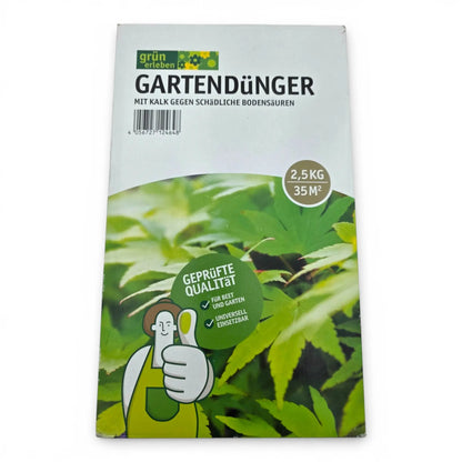 Gartendünger 2,5 kg mit Kalk Pflanzendünger Universal Dünger 35m²