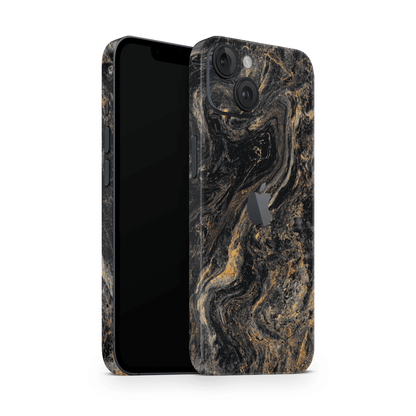 iPhone 15 Plus Skin Gold Black