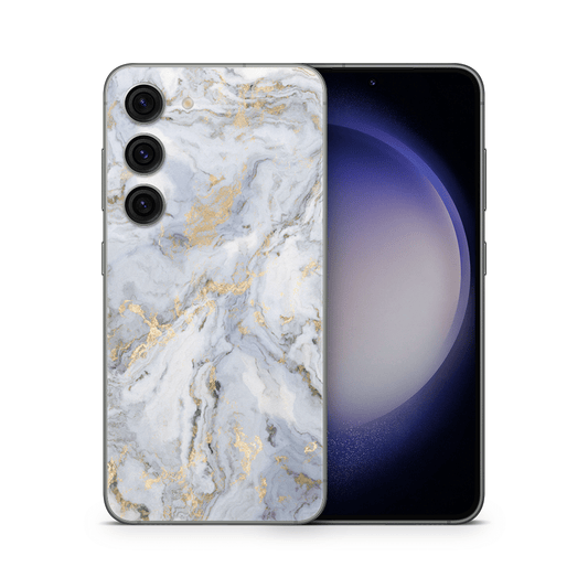 Galaxy S23 Skin Gold Marble