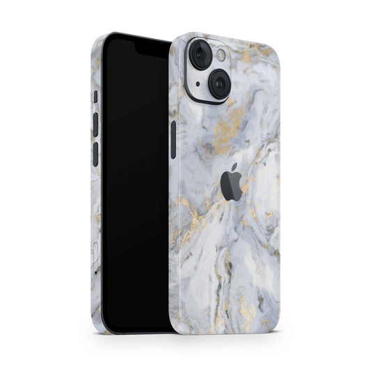 iPhone 15 Plus Skin Gold Marble