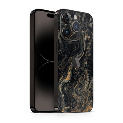 iPhone 16 Pro Skin Gold Black