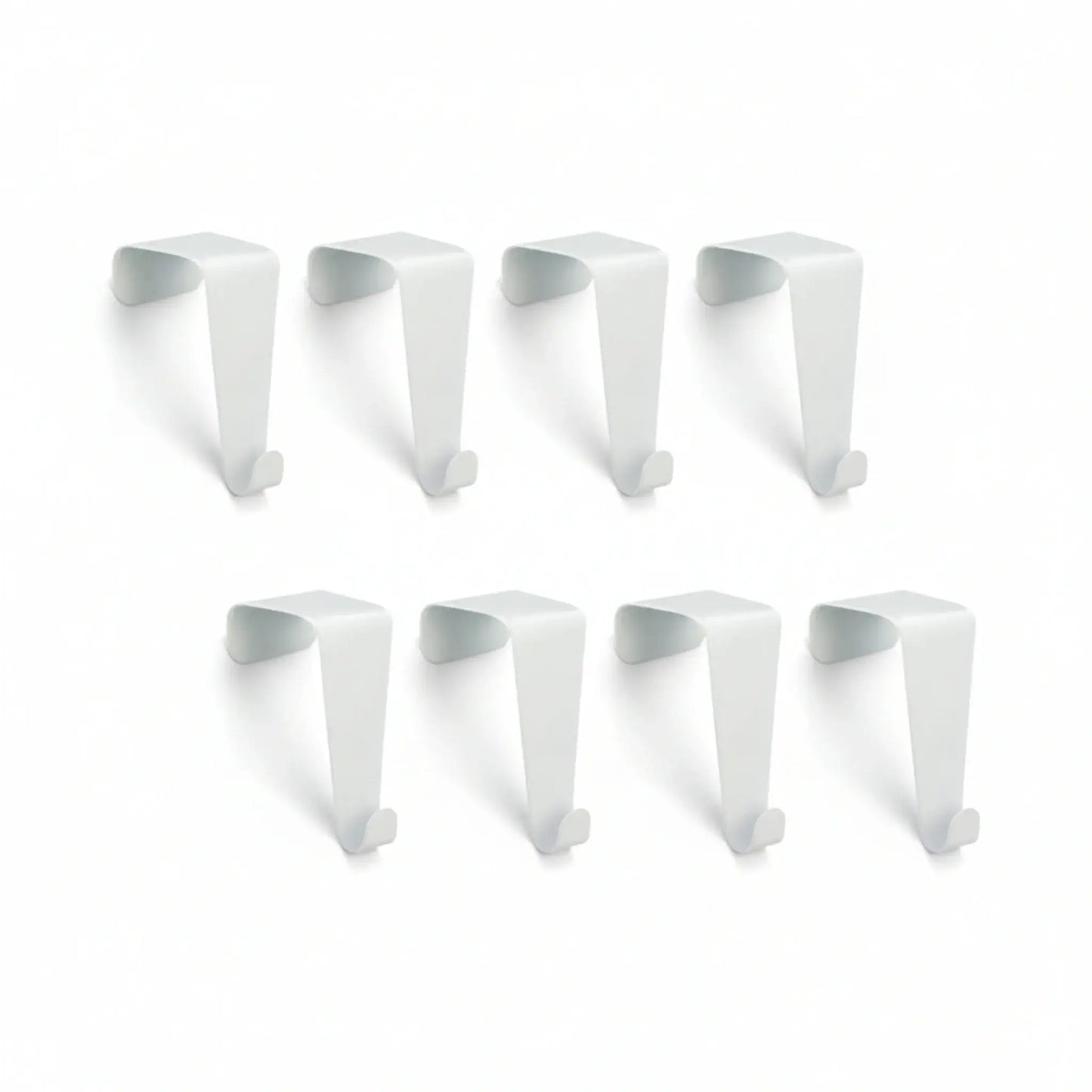 Haken Türhaken Fensterhaken zum einhängen weiß Metall 8 Stück Set ohne Bohren Miamonda