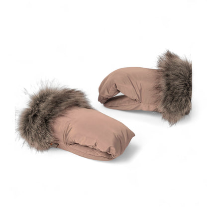 Hand warmers with fur for strollers – stylish, warm &amp; water-repellent