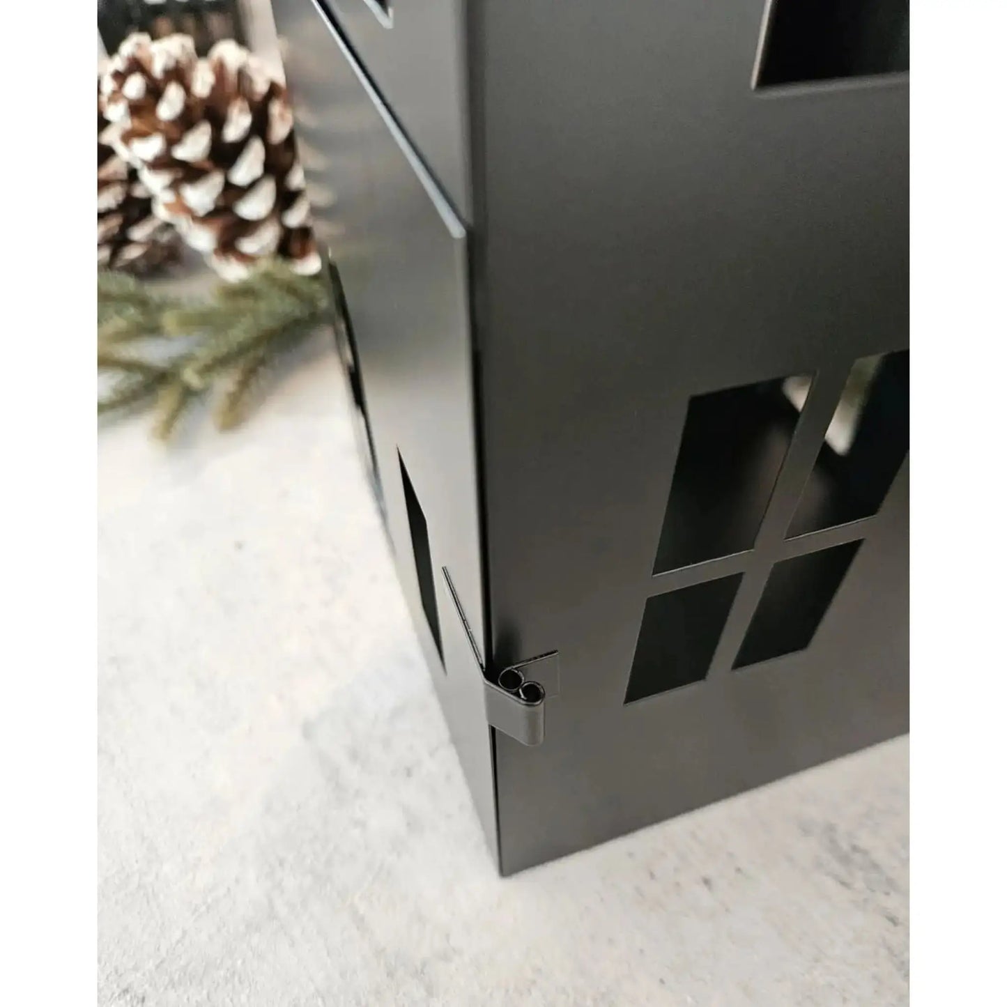 Haus Metall schwarz Dekoration meinposten 3 Set Laternen Windlicht