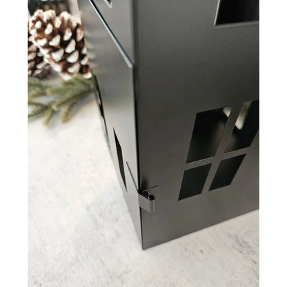 Haus Metall schwarz Dekoration meinposten 3 Set Laternen Windlicht