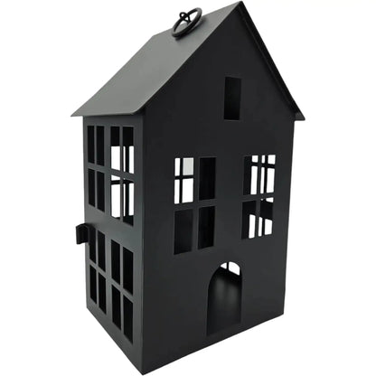 Haus Metall schwarz Dekoration meinposten 3 Set Laternen Windlicht