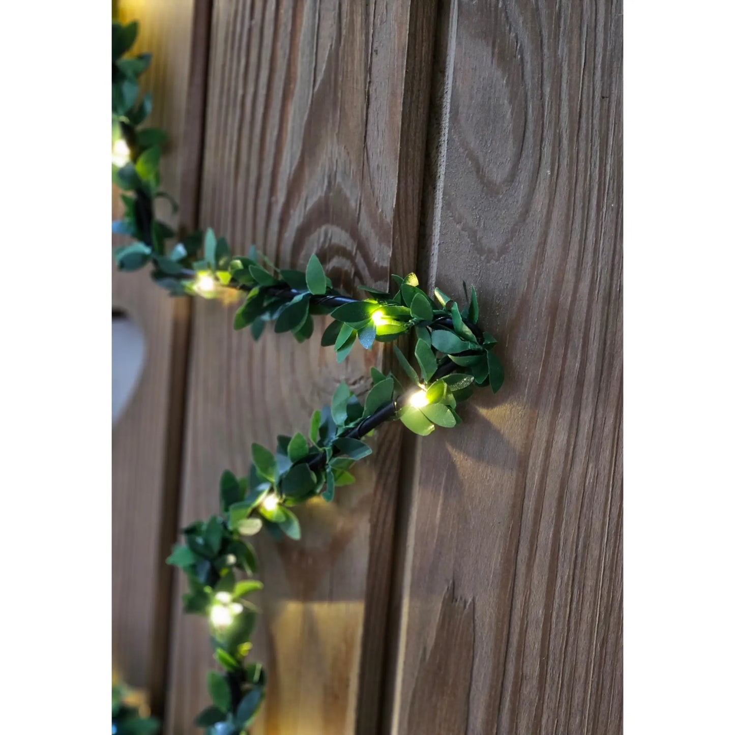Herz Stern Fenster LED Silhouette Warmweiß Weihnachtsbeleuchtung 30cm Deko grün