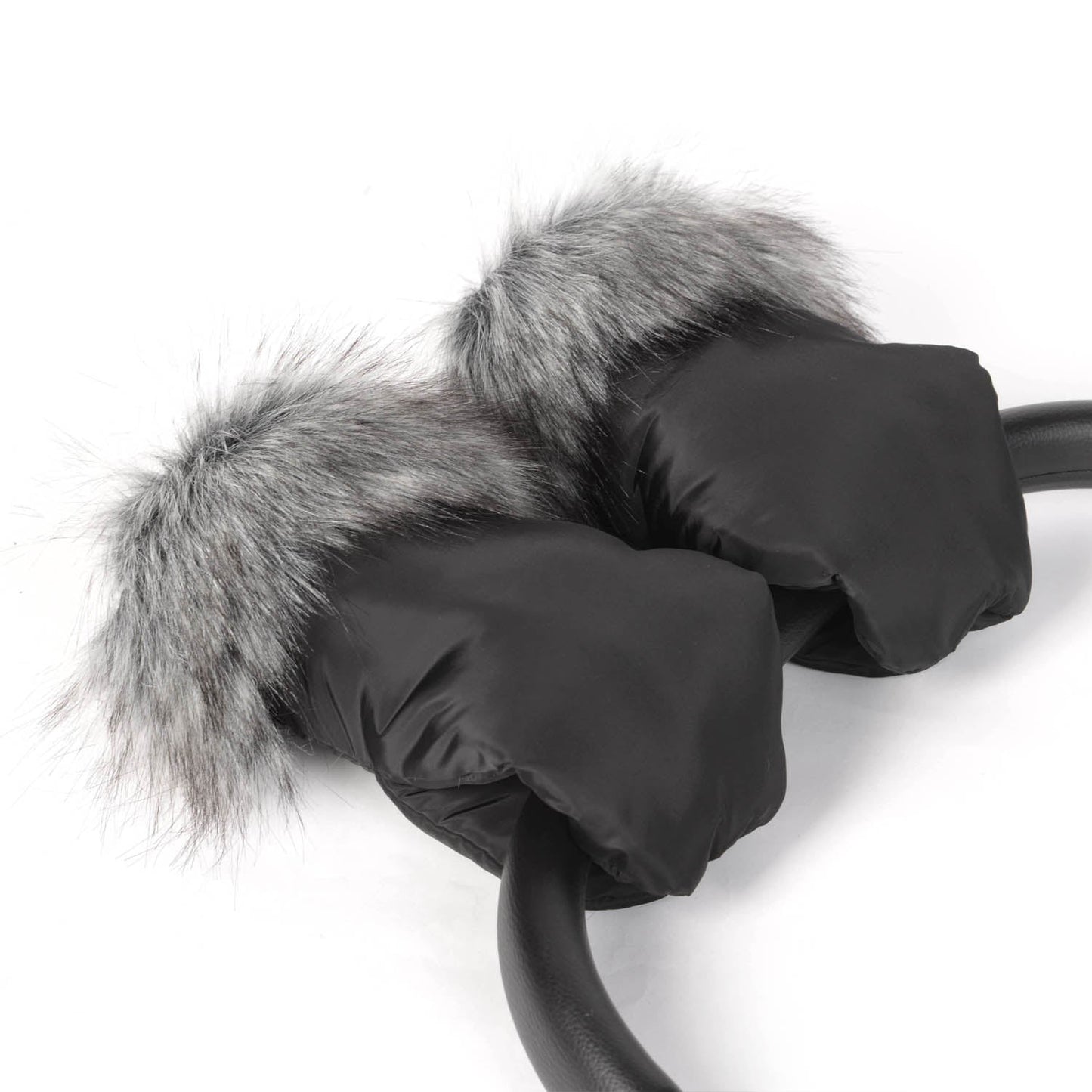 Hand warmers with fur for strollers – stylish, warm &amp; water-repellent