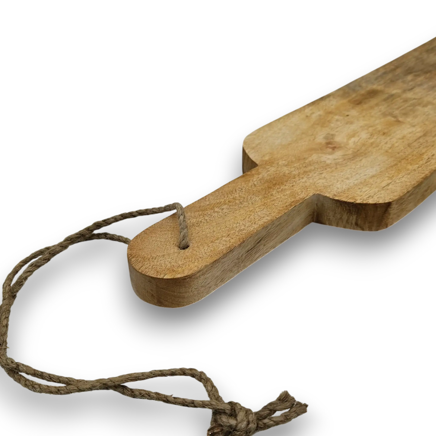 Holzbrett Dekobrett Holzplatte langes Tablett Mangoholz 76x12 cm massiv Kerzentablett