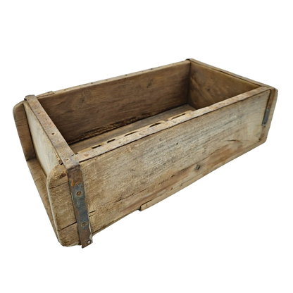 Holzkiste Ziegelform Ziegelsteinform Kiste recyceltes Holz Kasten 31 cm Original rustikal