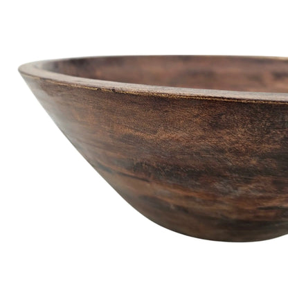 Holzschale Mango Holz Schale Dekoschale Brotschale Mangoholz Ø 30 x Höhe 9,5 cm