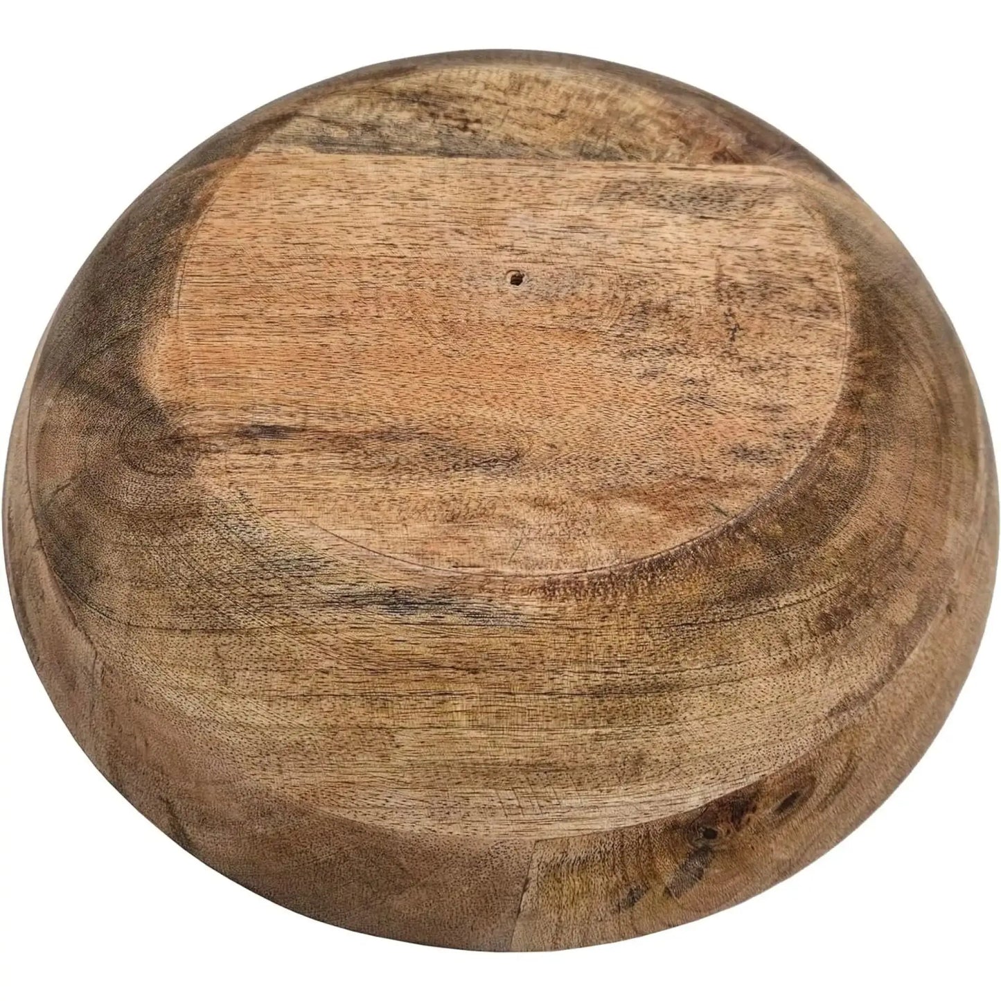 Holzschale Mangoholz Dekoschale rund Schale für Lebensmittel natur braun Ø 30 cm