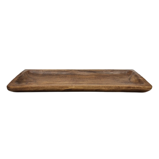 Holztablett Holzbrett Dekoschale Holzschale braun 58x22 cm Kerzentablett Dekobrett XXL