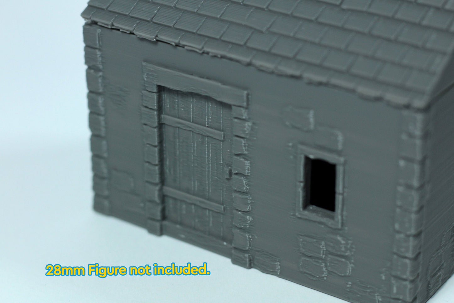 Small Stone Normandy Shed T1 (Volume 1) - Tabletop Wargaming WW2 Terrain | 15mm 20mm 28mm Miniature 3D Printed Model | Bolt Action