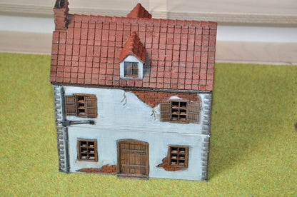 Normandy French Village House DS-T1 (Volume 1) - Tabletop Wargaming WW2 Terrain | 15mm 20mm 28mm Miniature 3D Printed Model | Flames of War