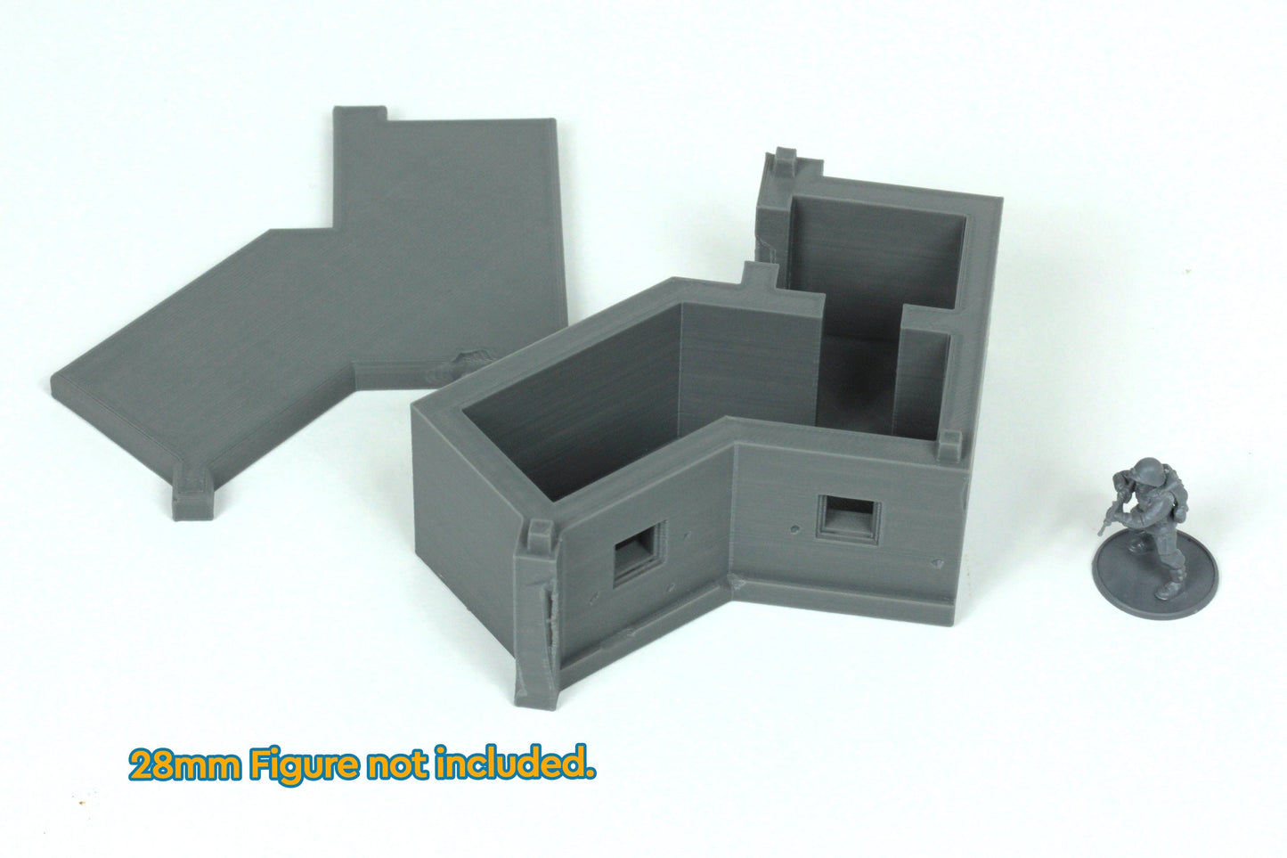 MG Stand Bunker - Tabletop Wargaming WW2 Terrain | 15mm 20mm 28mm Miniature 3D Printed Model | Bolt Action