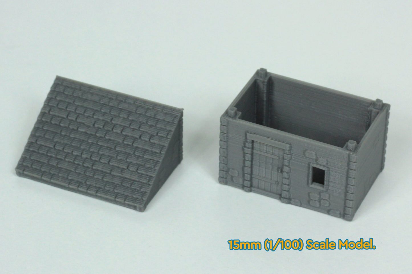Small Stone Normandy Shed T1 (Volume 1) - Tabletop Wargaming WW2 Terrain | 15mm 20mm 28mm Miniature 3D Printed Model | Bolt Action