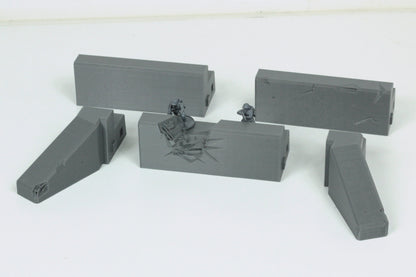 Atlantic Wall Concrete Defense Line - 28mm 20mm 15mm Tabletop Wargaming Terrain  Bolt Action - Flames of War
