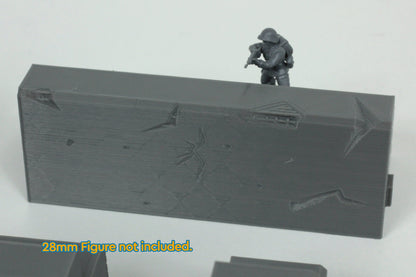 Atlantic Wall Concrete Defense Line - 28mm 20mm 15mm Tabletop Wargaming Terrain  Bolt Action - Flames of War