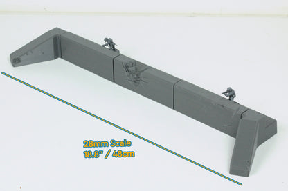 Atlantic Wall Concrete Defense Line - 28mm 20mm 15mm Tabletop Wargaming Terrain  Bolt Action - Flames of War