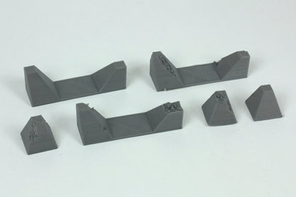 Dragontooth Concrete WW2 Obstacles Set - 28mm 3D Printed Tabletop Wargaming Terrain for games like Bolt Action and