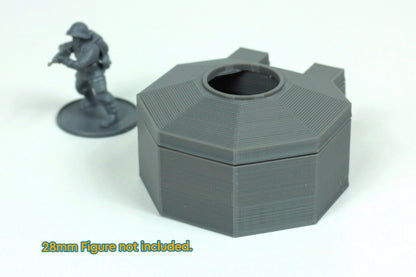Pillbox Bunker Set Utah Beach - Tabletop Wargaming WW2 Terrain | 15mm 20mm 28mm Miniature 3D Printed Model | Bolt Action