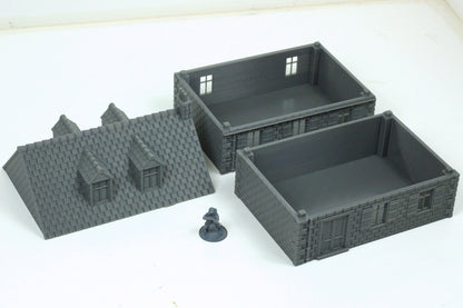 Normandy French Village House DS-T3 (Volume 1) - Tabletop Wargaming WW2 Terrain | 15mm 20mm 28mm Miniature 3D Printed Model | Flames of War
