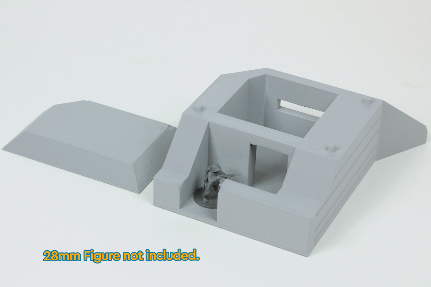 Regelbau Type 667 Bunker - Tabletop Wargaming WW2 Terrain | 15mm 20mm 28mm Miniature 3D Printed Model | Bolt Action
