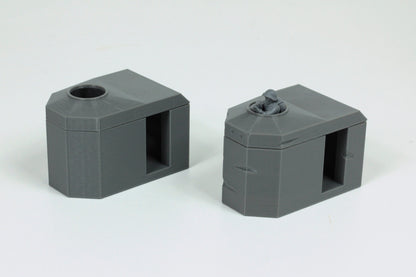 Bauform 58C Tobruk - Atlantic Wall Pillbox Bunkers - 15mm 20mm 28mm Tabletop Wargaming Terrain - Bolt Action
