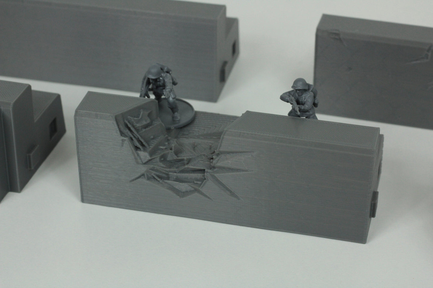 Atlantic Wall Concrete Defense Line - 28mm 20mm 15mm Tabletop Wargaming Terrain  Bolt Action - Flames of War