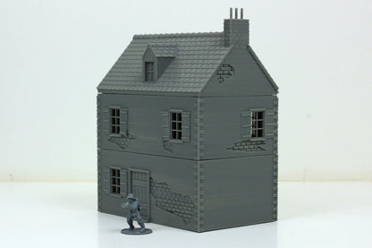 Normandy French Village Set (VOLUME 1) - Tabletop Wargaming WW2 Terrain | 15mm 20mm 28mm Miniature 3D Printed Model | Flames of War