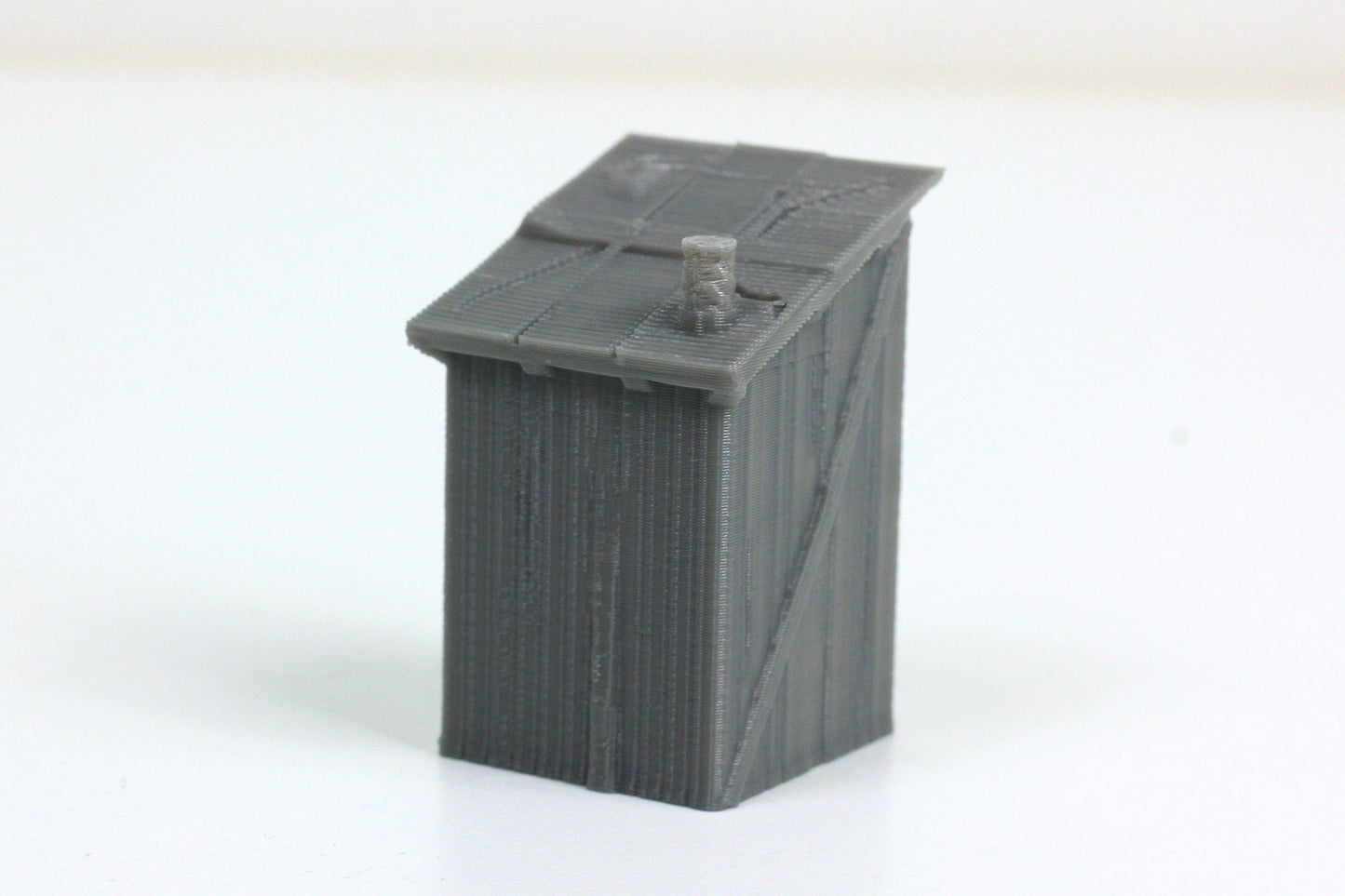Rural Toilet - Tabletop Wargaming WW2 Terrain - 15mm - 20mm - 28mm - HO - Miniature 3D Printed Model