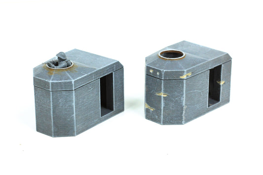 Bauform 58C Tobruk - Atlantic Wall Pillbox Bunkers - 15mm 20mm 28mm Tabletop Wargaming Terrain - Bolt Action