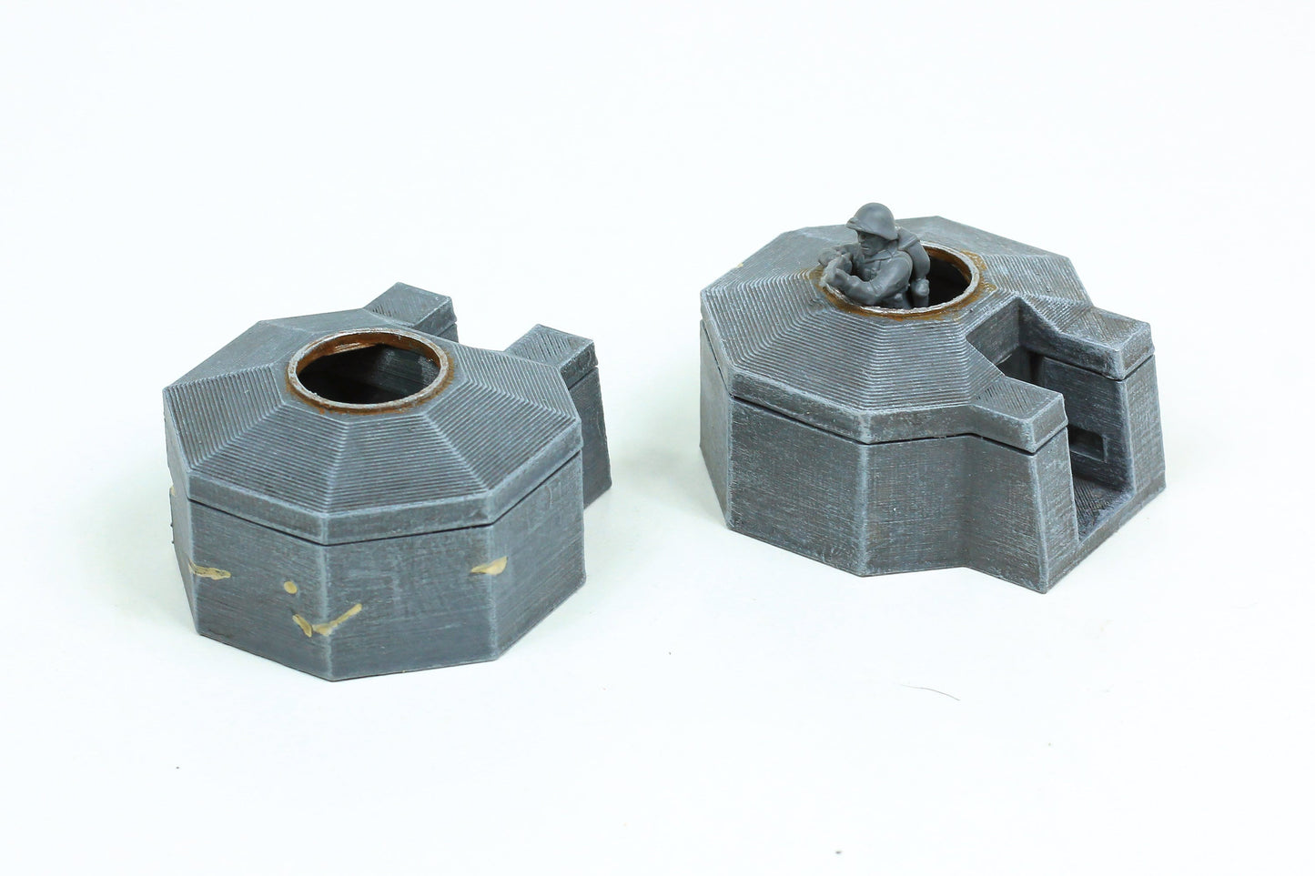 Pillbox Set Utah Beach - Tabletop Wargaming WW2 Terrain | 15mm 20mm 28mm Miniature 3D Printed Model | Bolt Action