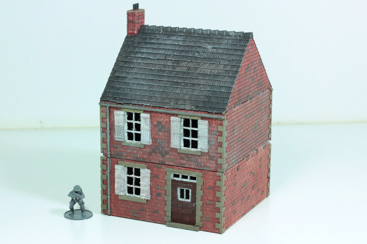 Normandy French Village House DS-T2 (Volume 1) - Tabletop Wargaming WW2 Terrain | 15mm 20mm 28mm Miniature 3D Printed Model | Bolt Action