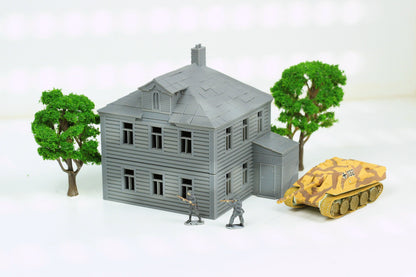 Dacha Villager House - Tabletop Wargaming WW2 Terrain | 15mm 20mm 28mm HO Miniature 3D Printed Model | Bolt Action