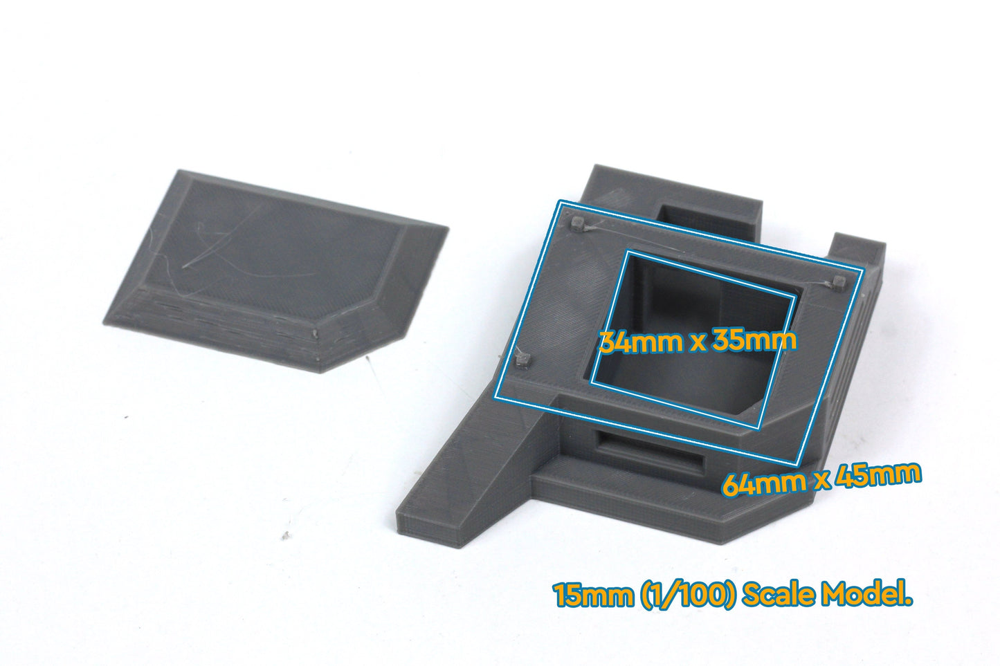 Regelbau Type 667 Bunker - Tabletop Wargaming WW2 Terrain | 15mm 20mm 28mm Miniature 3D Printed Model | Bolt action