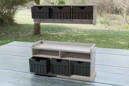 Entryway Wardrobe Set | 1:12 Scale Dollhouse Furniture | 3D Printed Modern Miniature