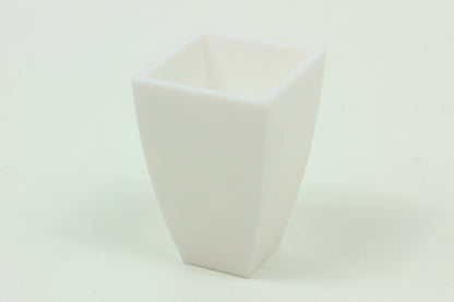 Modern Square Flower Pot | 1:12, 18, 24 Scale Dollhouse Decor | 3D Printed Miniature Made in Germany