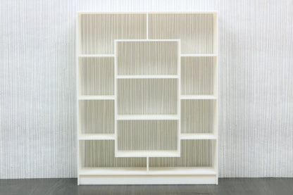 Large Modern Bookshelf | 1:12, 18 & 24 Scale Dollhouse Furniture | 3D Printed Miniature