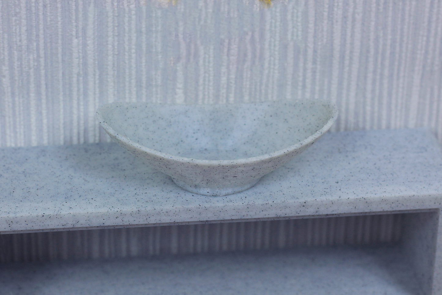 Modern Oval Sink | 1:12 Scale Dollhouse Bathroom Furniture | 3D Printed Miniature