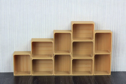 Dollhouse Miniature Fruit Crates: 1/12 or 1/18 Scale, Wood Fiber 3D Print