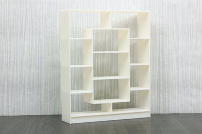 Large Modern Bookshelf | 1:12, 18 & 24 Scale Dollhouse Furniture | 3D Printed Miniature