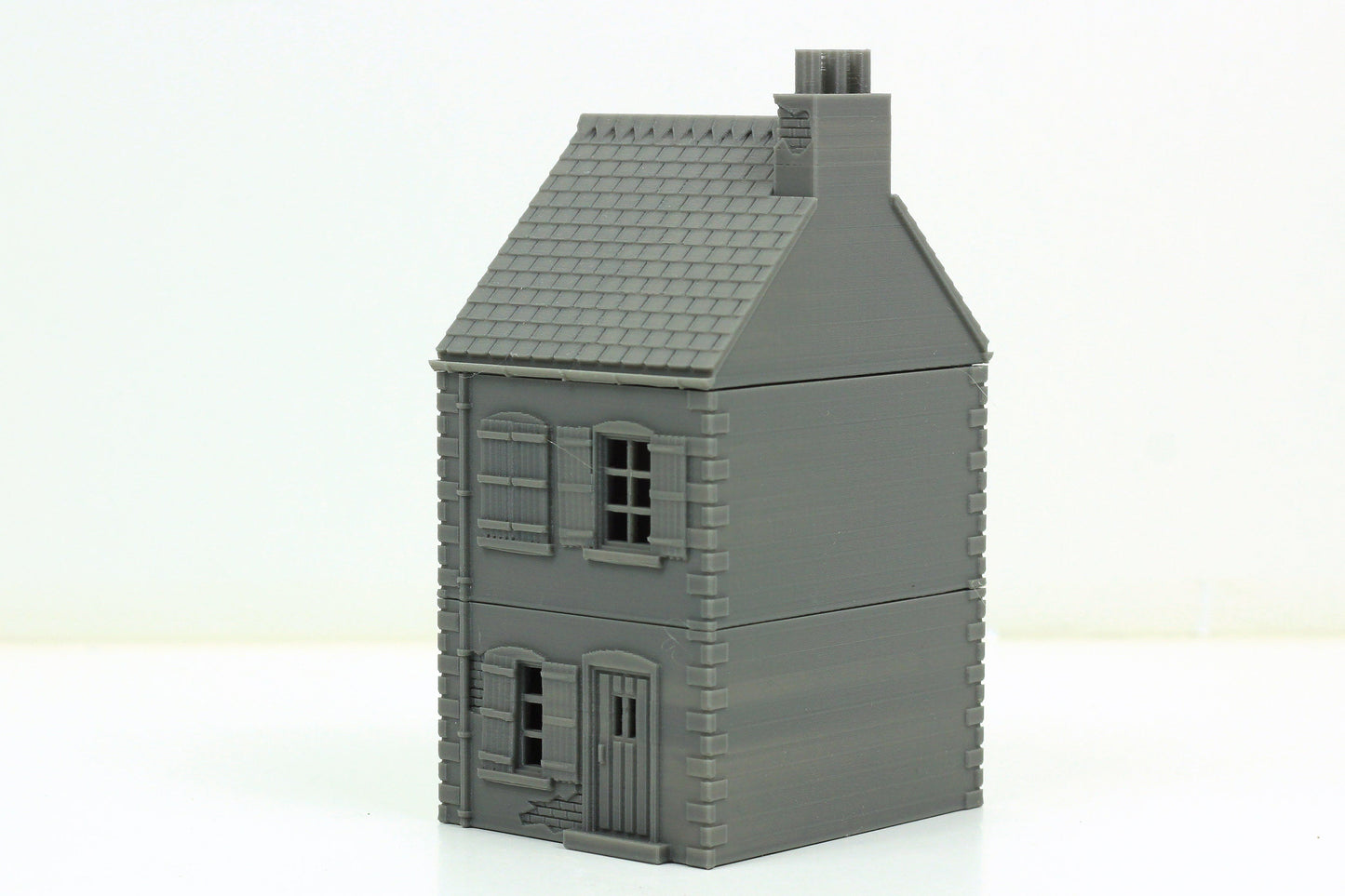 French Village Small House (DS T4) - Tabletop Wargaming WW2 Terrain Miniature | 15mm 20mm 28mm HO Scale | 3D Printed Model Flames of War