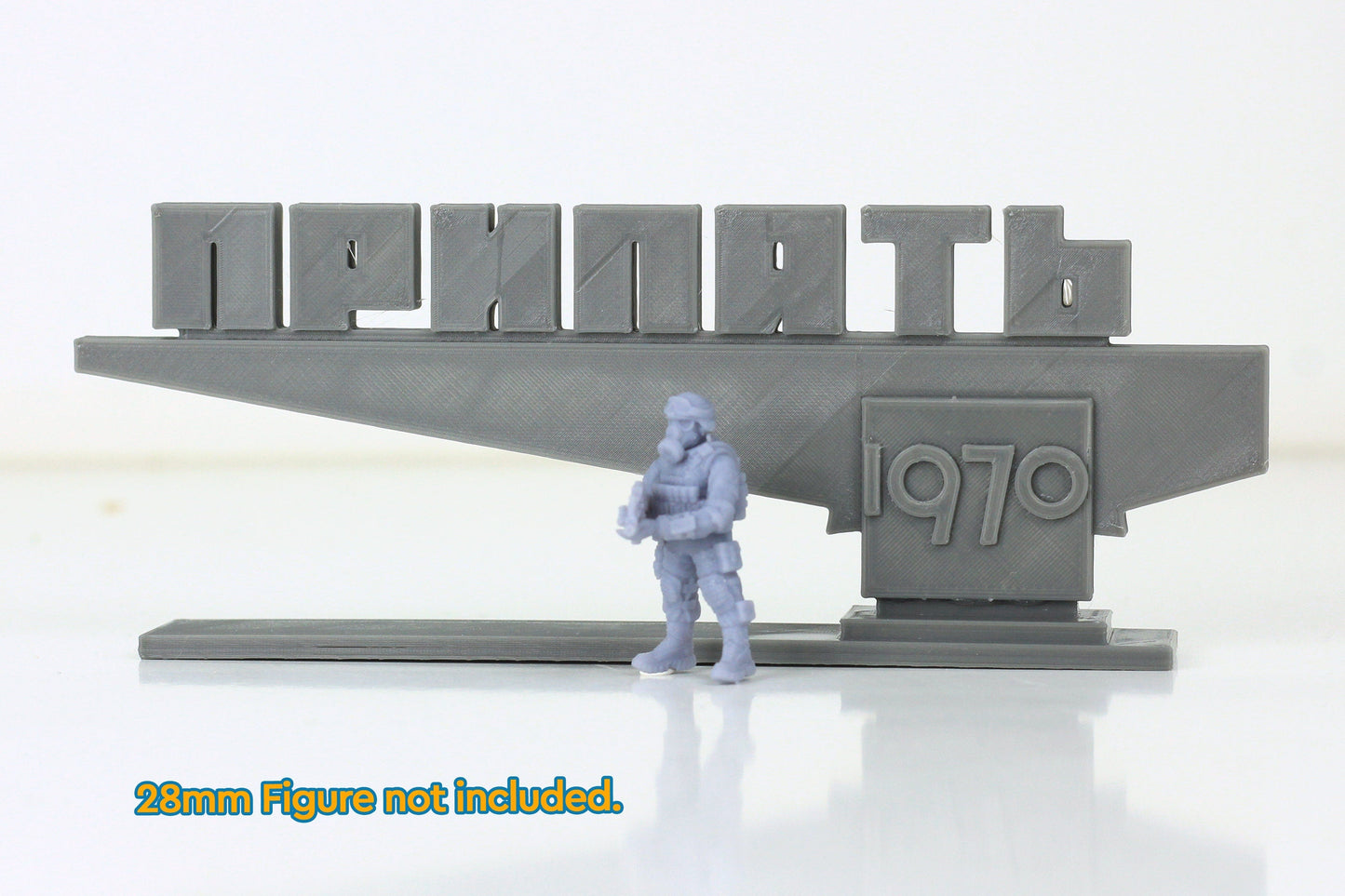 ZONA ALFA Pripyat Ghost Town Sign - 28mm RPG Miniatures Gaming Terrain