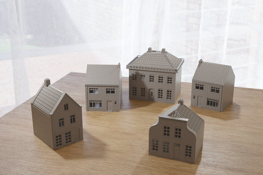 Dutch Town Set - Tabletop Wargaming WW2 Terrain |  Miniature Gaming | 3D Printed Model | Bolt Action | Flames of War | Team Yankee