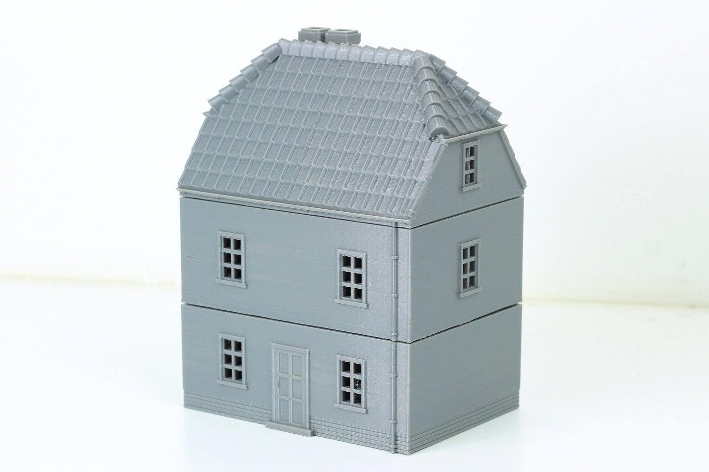 German Traditional Double Storey House - Tabletop Wargaming Terrain - Miniature Gaming - 3D Printed