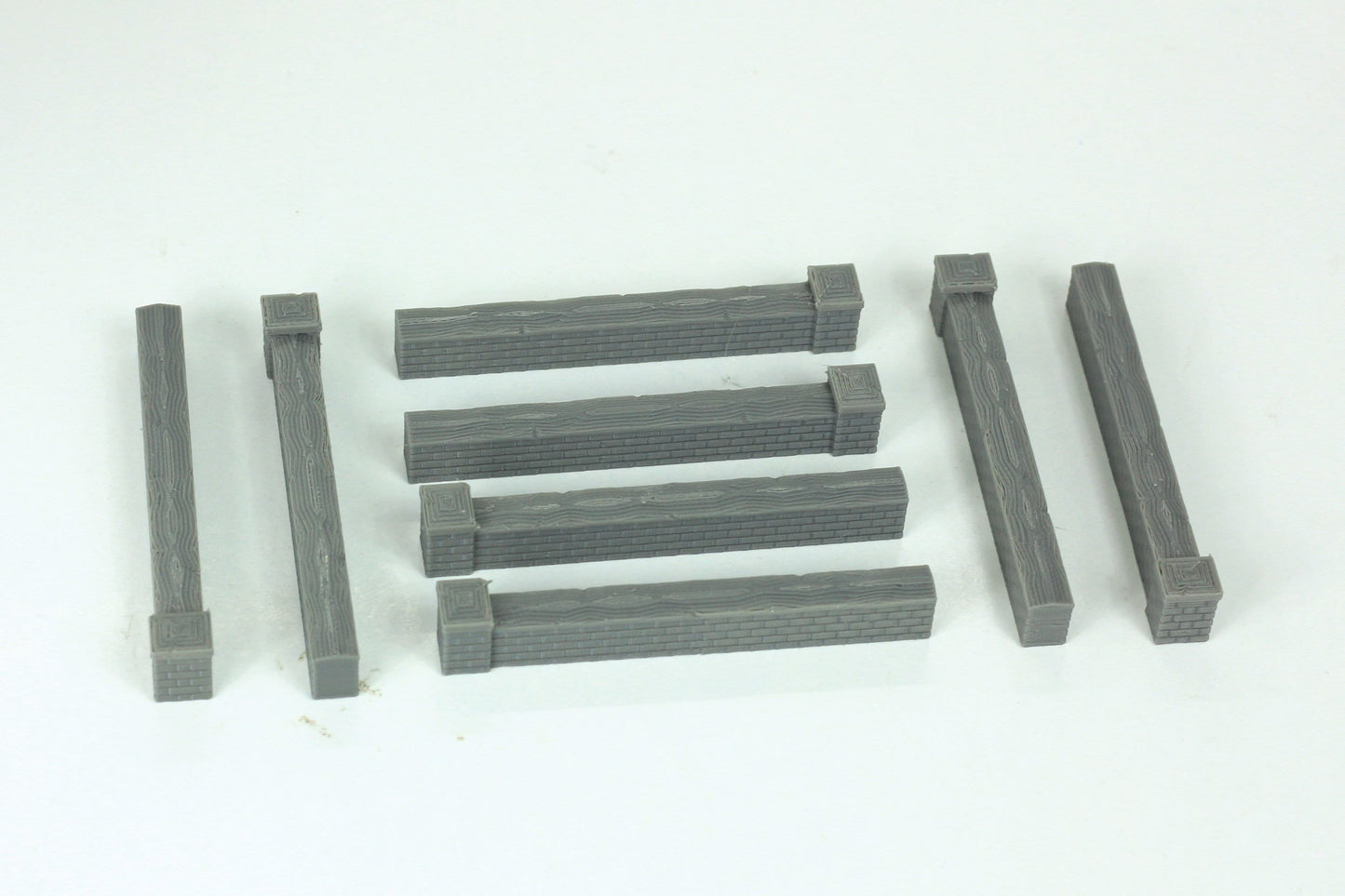 Rock Bottom Town Walls  - Tabletop Wargaming WW2 Terrain 28mm Miniature 3D Printed Model | Bolt Action
