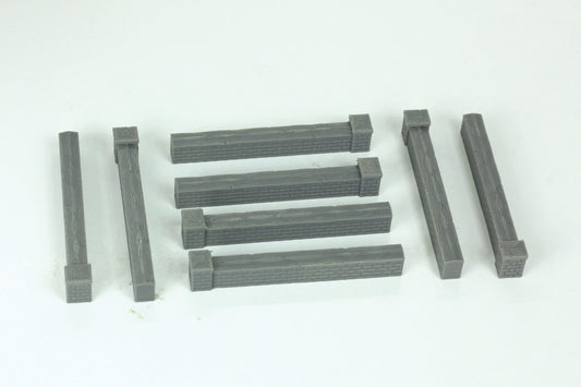 Rock Bottom Town Walls  - Tabletop Wargaming WW2 Terrain 28mm Miniature 3D Printed Model | Bolt Action